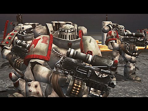 Unification Mod | Excoriators & Magma Divers vs Chaos! - Survival / WH40K: Dawn of War: Soulstorm