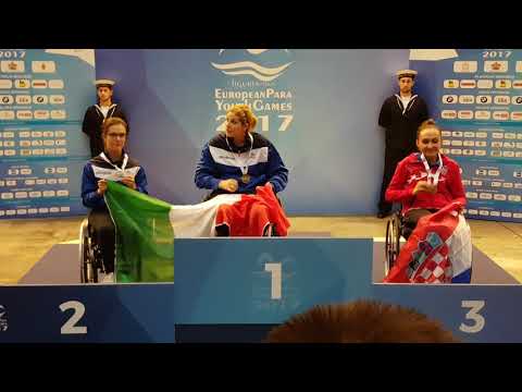 Giada Rossi oro Carlotta ragazzini argento Maria martjnovic bronzo...epyg 2017 genova