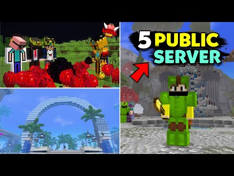 Vizag OP - Top 5 Best Public SMP For Minecraft PE || Public Server For MCPE || Vizag OP