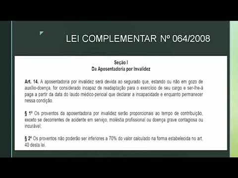 Thumbnail do vídeo: Considerações sobre o benefício da aposentadoria por invalidez do Servidor Público