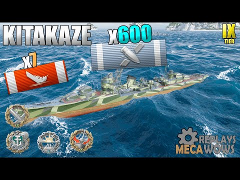 Japanese Destroyer Kitakaze 600 HITS! 7 Kills