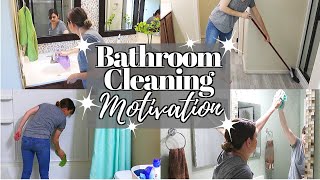 DIRTY BATHROOM CLEANING MOTIVATION // CLEANING MOM