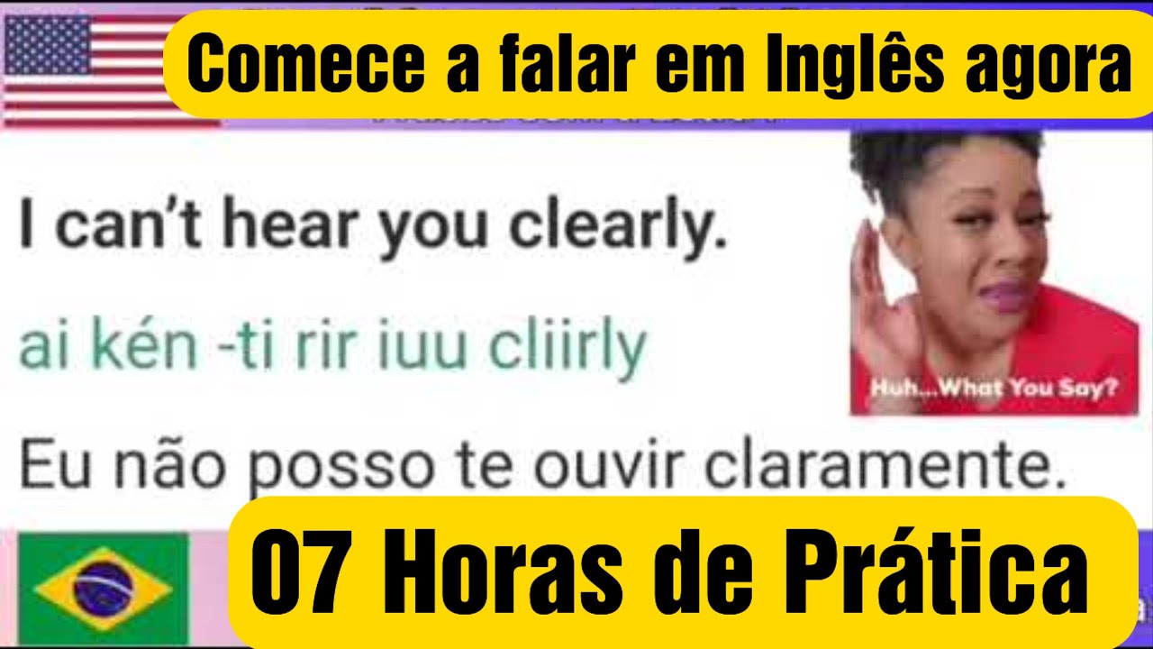 Melhor Método para aprender inglês. Pratica com Frases Úteis do dia a dia. Inglês dormindo? Acordado
