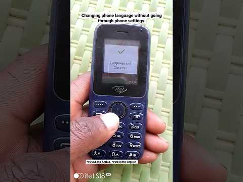 changing phone language  via ussd codes