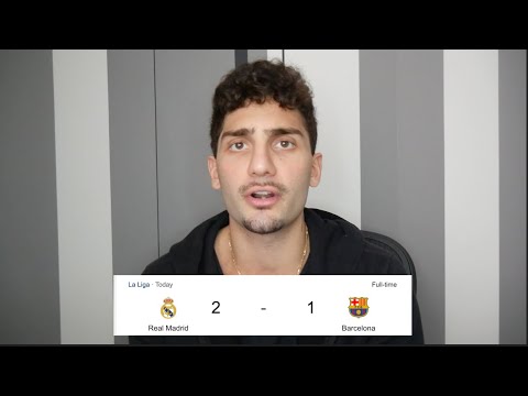 Real Madrid 2 Barcelona 1 | Disappointed