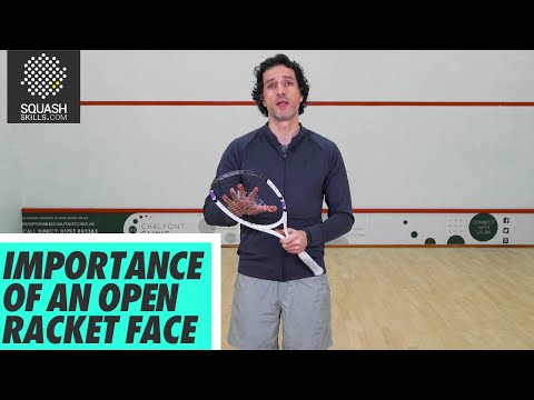 Squash tips: The Grip with Lee Drew - Importance of an open racket face