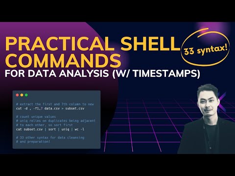 Practical shell commands for data scientists / analysts (command line tutorial)