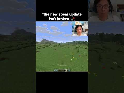 Minecraft Spear Update Moment