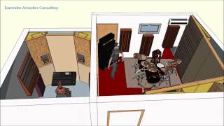 Pyrga Recording Studio Design, 3D model