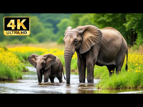 Animal Kingdom 4K - Peaceful Wildlife and Stunning Landscapes with Relaxing Music