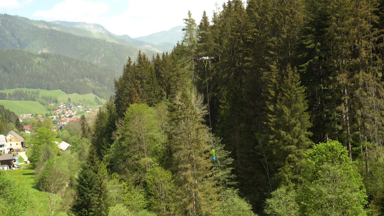 Drohnen Lastentransport BAUMSETZLINGE