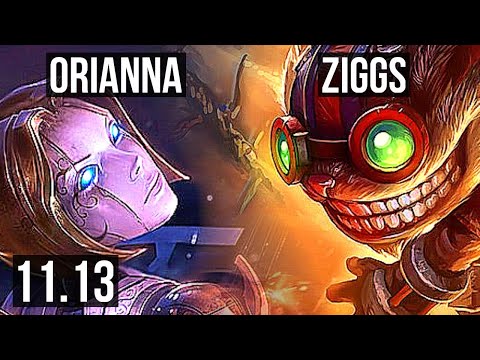 ORIANNA vs ZIGGS (MID) | 4/1/19, 300+ games | EUW Diamond | v11.13