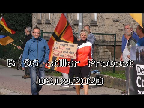 B 96   stiller Protest,   Corona 06.09.2020