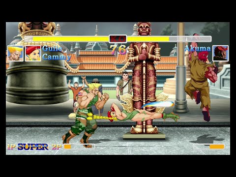 Street Fighter 2 Guile & Cammy Army Buddy Battle hardest difficulty