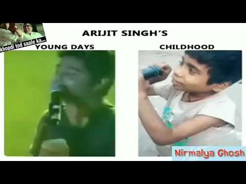 ARIJIT SINGH YOUNG VS CHILDHOOD | HINDI GAALI | FUNNY VIDEO