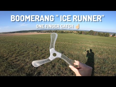 #boomerang "ICE RUNNER" One finger catch ☝🏻.#diy 4mm Polycarbonate