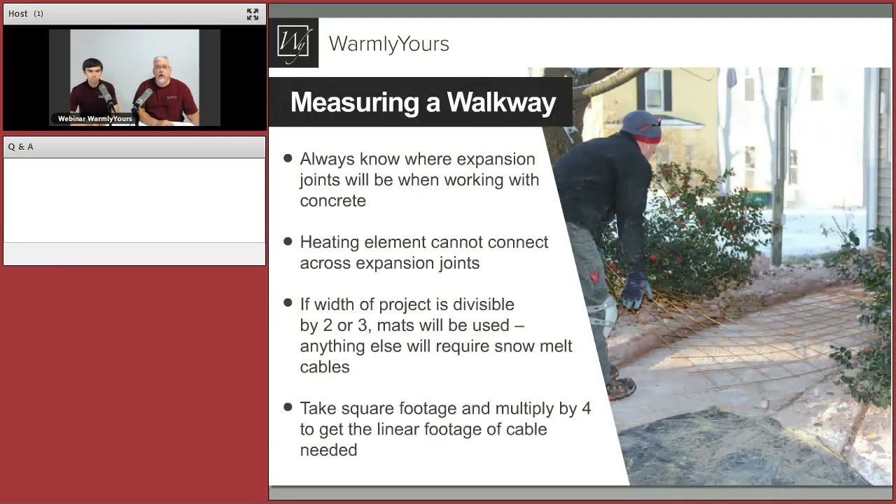 September 2018 Webinar - Snow Melt for Stairs & Walkways