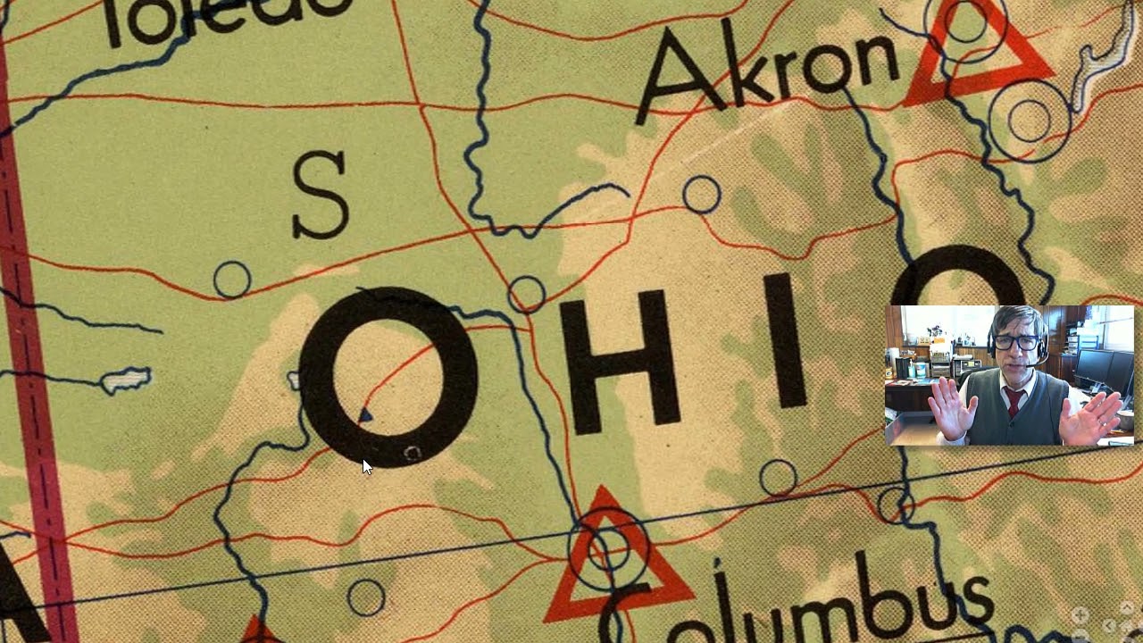 The shaded relief map of part of the USA, Canada, and Mexico