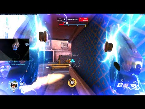 Kabaji Nano Tracer gameplay on Rialto! [ Overwatch Season 31 Top 500 ]