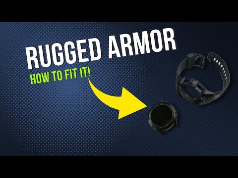 How to Install the Spigen Rugged Armor Pro Designed for Galaxy Watch 4 Classic Case with Band