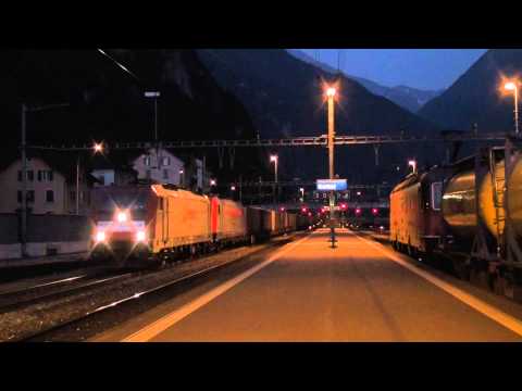 24 Stunden Bahnverkehr Gotthard am 15./16.7.10