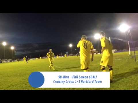 Hertford Town FC 3-1 Crawley Green FC | SSML Premier Division | 3rd December 2016