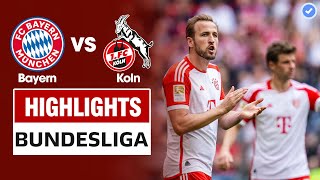Highlights Bayern Munich vs Koln | Siêu phẩm và màn cản phá siêu hạng của thủ môn Koln