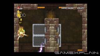 New Super Mario Bros. Wii Level 2 Castle 1 Star Coins