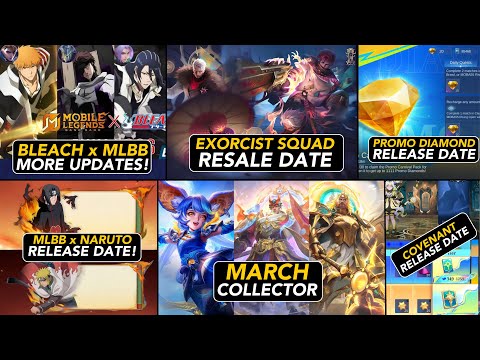 FEB - JULY UPCOMING EVENTS AND RELEASE DATES| BLEACH| NARUTO| EXORCIST| PROMO DIAMONDS| MARCH CC
