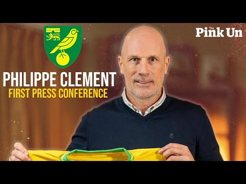 Philippe Clement first press conference | Norwich City unveil new head coach | The Pink Un