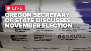 WATCH LIVE: Oregon Secretary of State Tobias Read gives election update