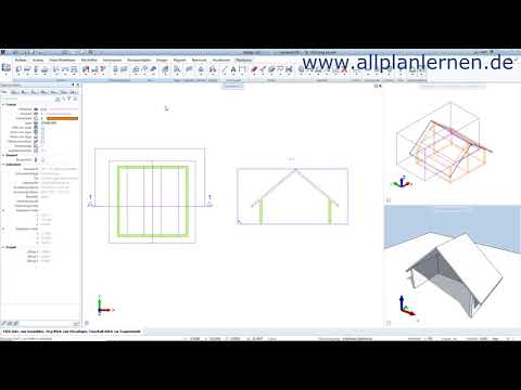 Linie Grundriss gestrichelt und 3D durchgezogen