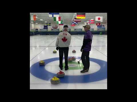 Curling against Pat Ryan’s team at Lupus Spiel 2023.
