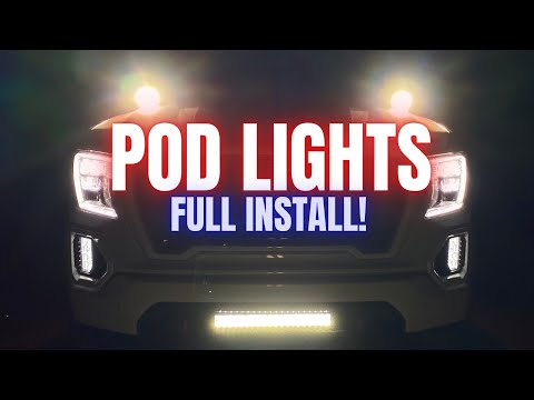 Adding 3” LED Pod / Ditch Lights to My GMC Sierra AT4 – Full Install!