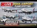 LIVE Doha Hamad Intl Plane Spotting Runway 34R Arrivals Departures Till 1200z