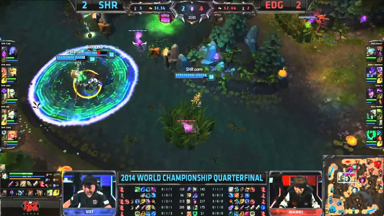 Liên Minh Huyền Thoại: Con mắt tím thần thánh trong trận EDG vs SHC