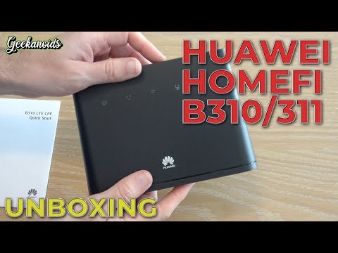 Huawei HomeFi Wireless Router from Three UK Unboxing - Huawei B310