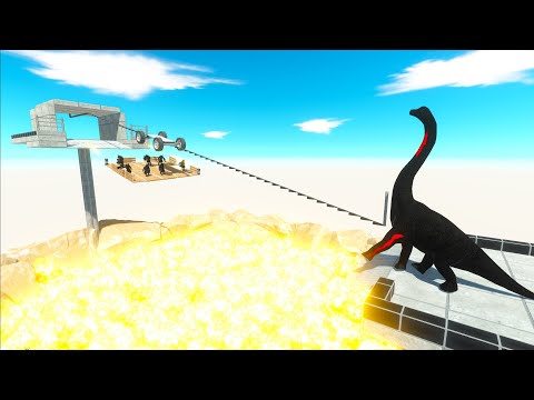 Zipline of Death Who Can Survive  - Animal Revolt Battle Simulator