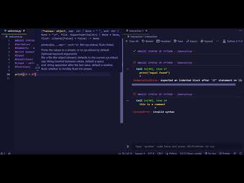 Chapter 1.1 |  Basic Syntax