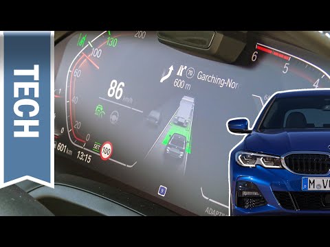 Kurz gezeigt: Gelungener "Assisted Driving View" im 3er BMW mit Driving Assistant Professional