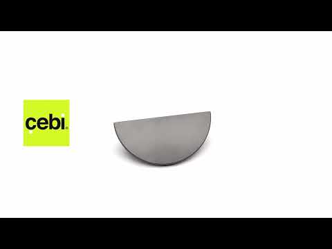 Миниатюра изображения товара Ручка для мебели Cebi A1196 PC27 (64мм, антрацит полимер)