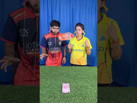Amazing CSK Vs RCB bottle flip and clip punishment family challenge ✅ || #shorts #game