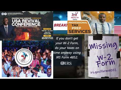 WAKORA IKI NIMBA UTARABONYE W-2 YAWE, ABATARAKORESHA TAX, TUZIKORA NEZA. NIKARIBU.