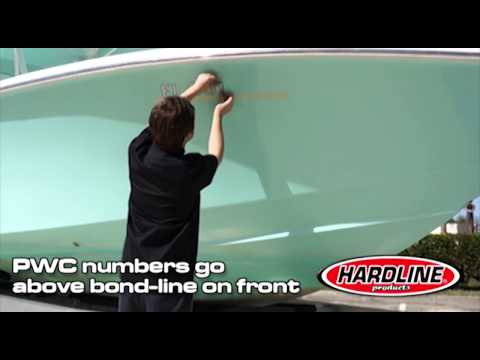 Applying Boat Registration numbers using Sticker On!