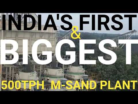 PROPEL India's first & BIGGEST 500tph M-Sand Plant stone crusher Plant #xonbary #jaw #cone #Screen