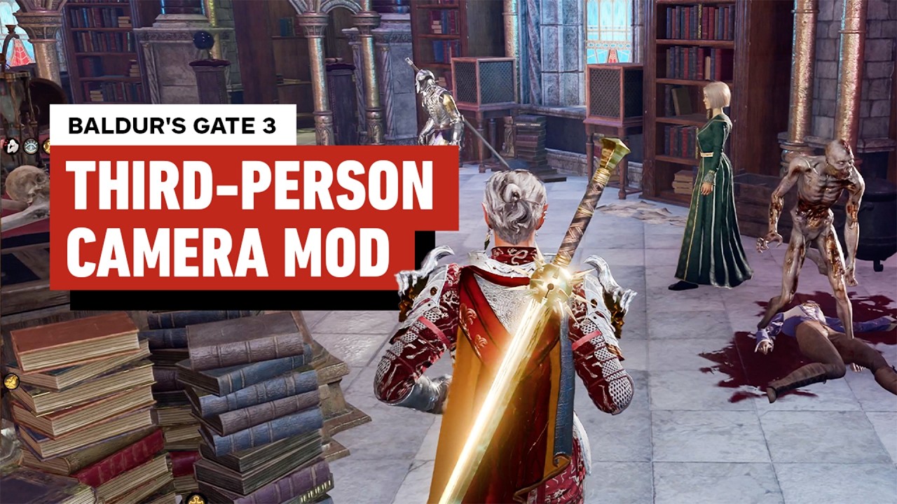 Baldur's Gate 3 - True Third-Person Camera Mod Gameplay