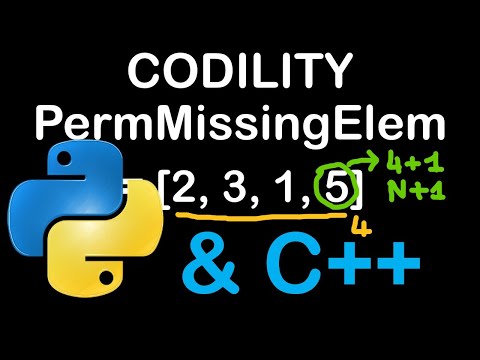 Perm Missing Elem C And Python Codility Solutions Lesson 3
