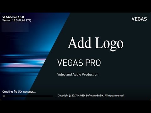 Sony Vegas Pro 15-Add Logo