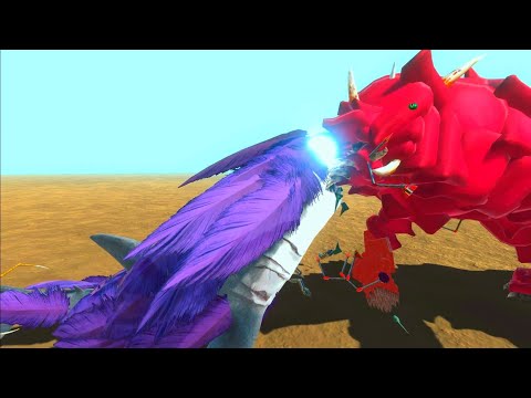 GODZILLASAURUS VS ALL UNITS EPIC BATTLES - ANIMAL REVOLT BATTLE SIMULATORS