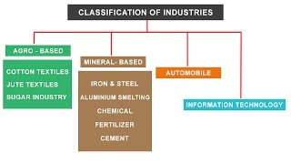 NCERT Class 10 | Classification of Industries - Agro, Mineral, Automobile, IT sector